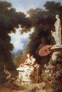 Jean-Honore Fragonard Love Letters France oil painting artist